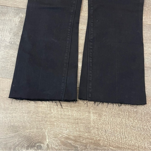 Spanx Jeans Kick Flare Raw Hem Pull On Black size extra small - Picture 4 of 11